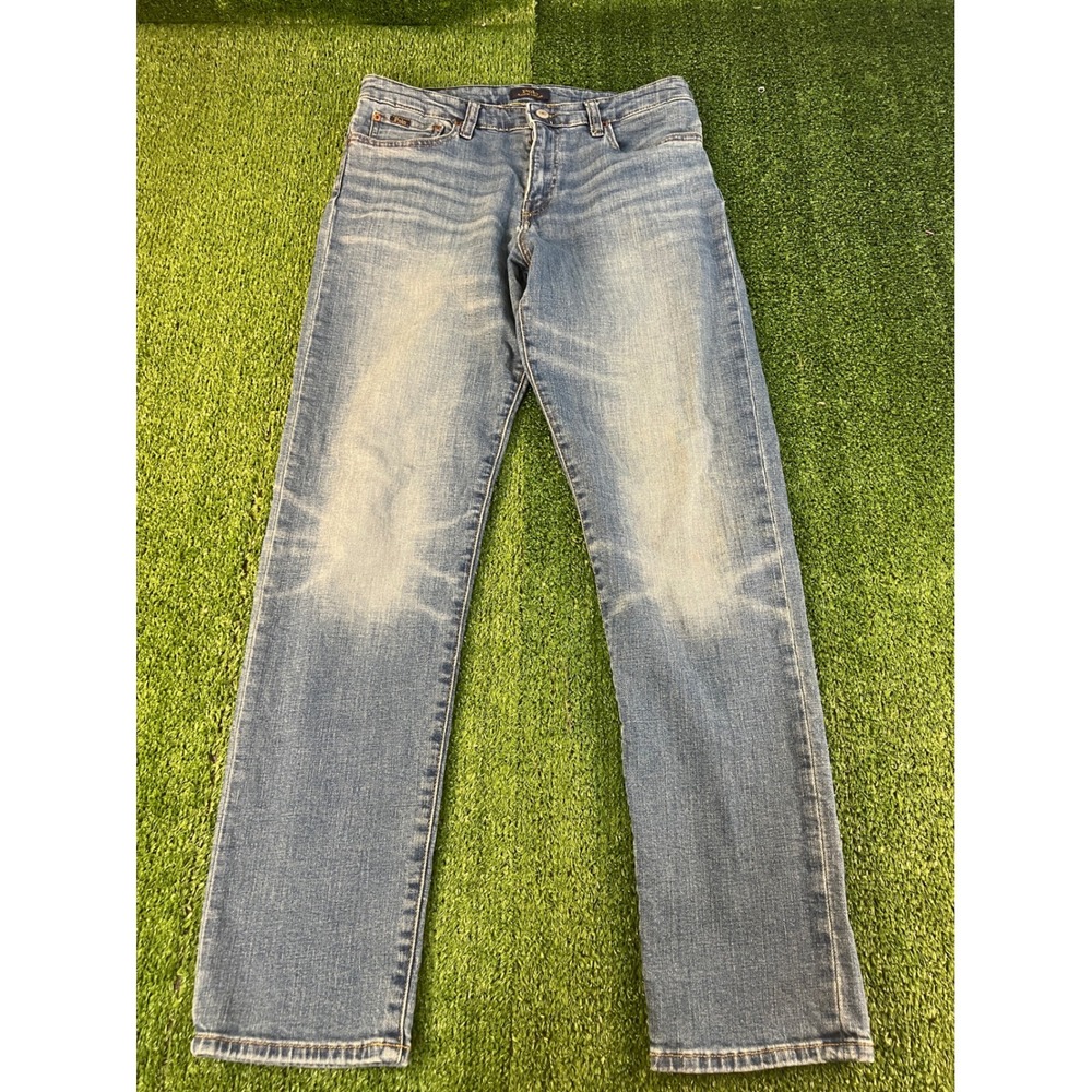 Polo Ralph Lauren Hampton Straight Jeans Womens 18 XL Medium Wash Blue Denim